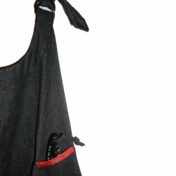 Tjenerforklde / Denim noir